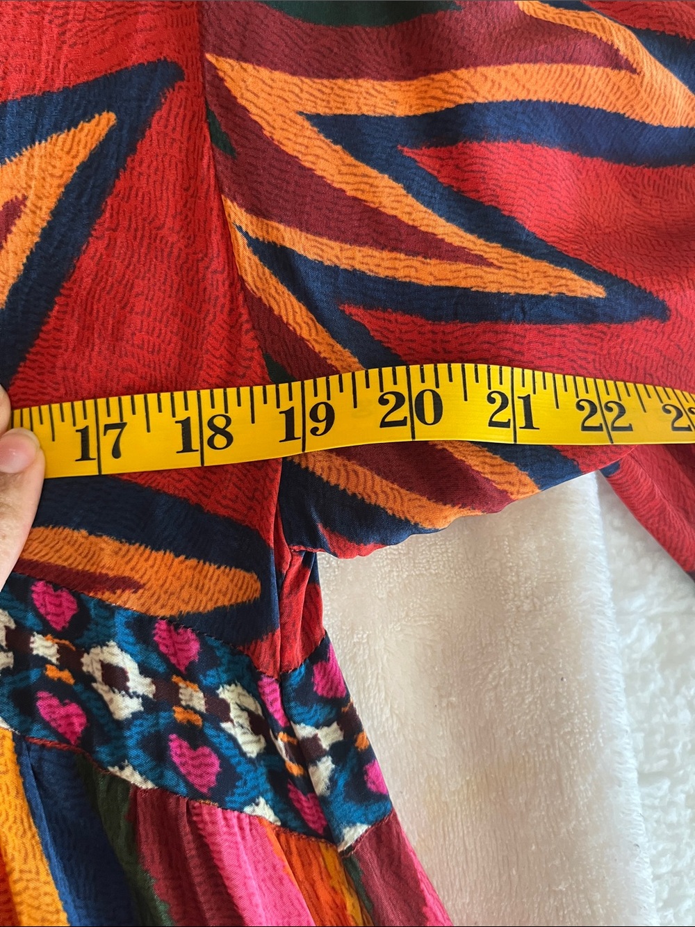 Farm Rio Bright Red & Multicolor Bohemian V-Neck Maxi Dress - Picture 14 of 15